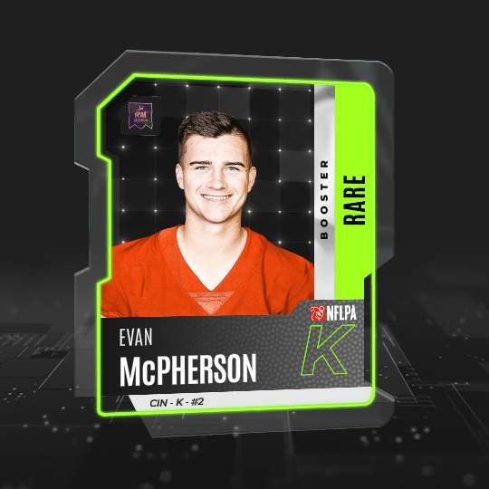 Evan McPherson: 2023 Booster Set (RARE) NFT for Sale - 2023 Reignmakers  Football - DraftKings Marketplace