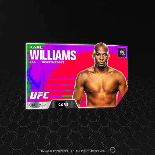 Karl Williams 2023 UFC 287 Event Set (CORE) NFT for Sale 202223